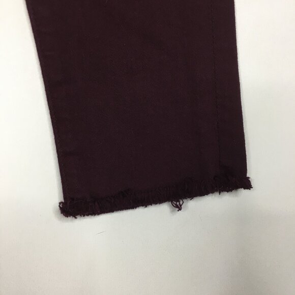 FRAME Denim Le Skinny De Jeanne Mahogany Wash Fray Hem Slim Fit Skinny Jeans - Picture 8 of 10